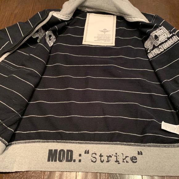 Men's zip front knit jacket - Picture 5 of 10